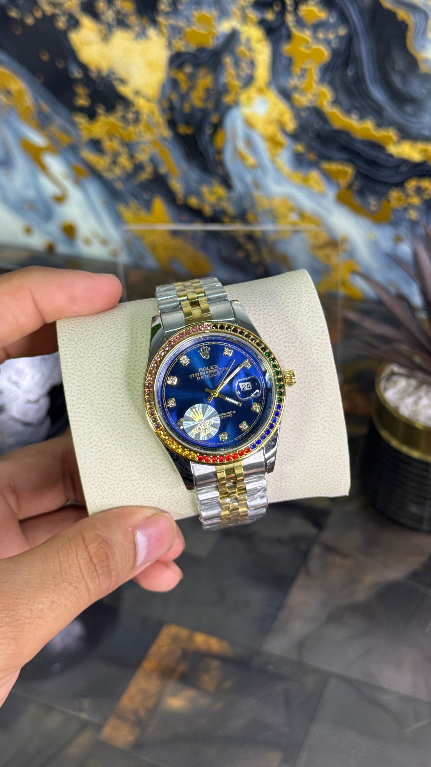 Rolex dat just Rainbow